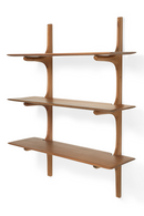 Varnished Mahogany Wall Shelf | Ethnicraft PI | Oroatrade.com