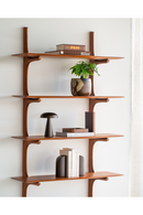 Varnished Mahogany Wall Shelf | Ethnicraft PI | Oroatrade.com