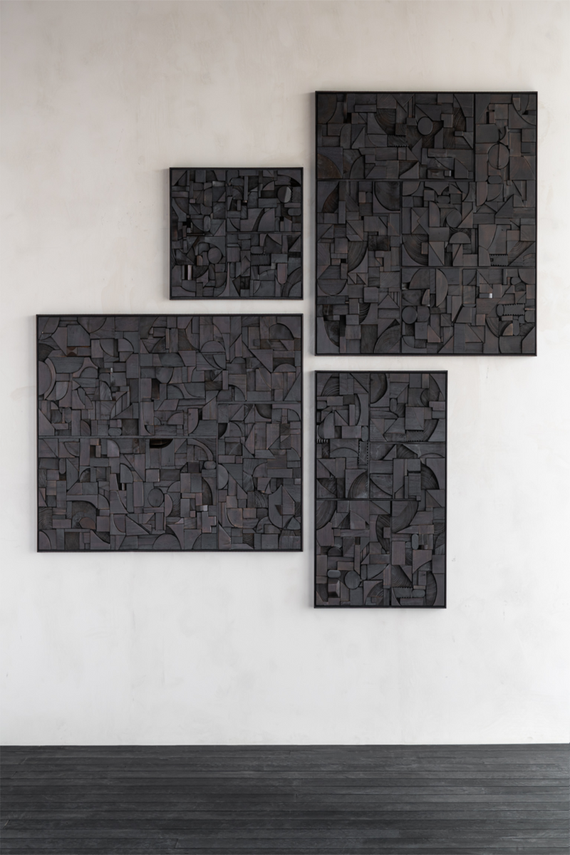 Rectangular Puzzle Wall Art | Ethnicraft Bricks | Oroatrade.com