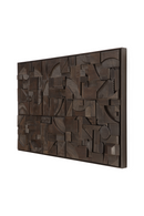 Wooden Geometric Relief Wall Art | Ethnicraft Bricks | Oroatrade.com