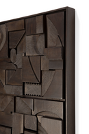 Wooden Geometric Relief Wall Art | Ethnicraft Bricks | Oroatrade.com