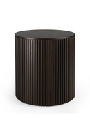 Brown Mahogany Storage Side Table | Ethnicraft Roller Max | OROA TRADE.com