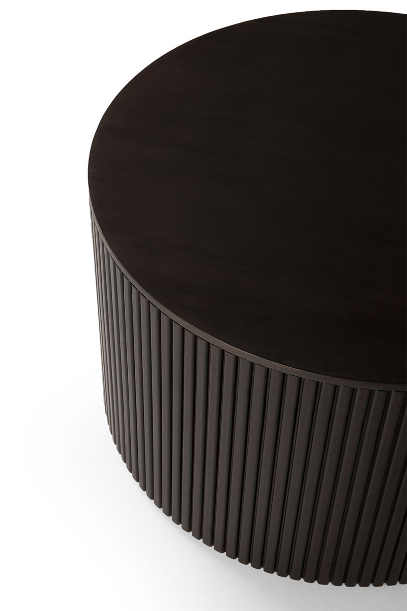 Brown Mahogany Storage Side Table | Ethnicraft Roller Max | OROA TRADE.com