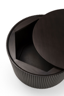 Brown Mahogany Storage Side Table | Ethnicraft Roller Max | OROA TRADE.com