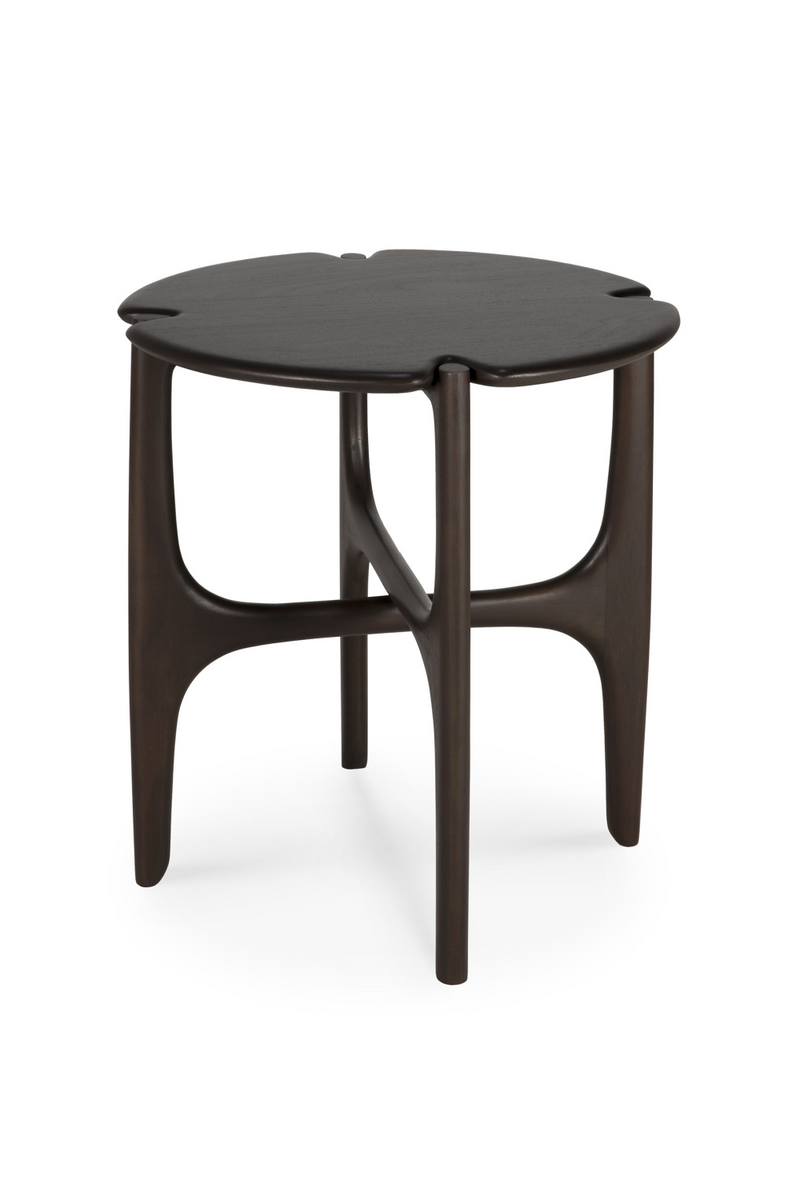 Varnished Round Side Table | Ethnicraft PI | Oroatrade.com