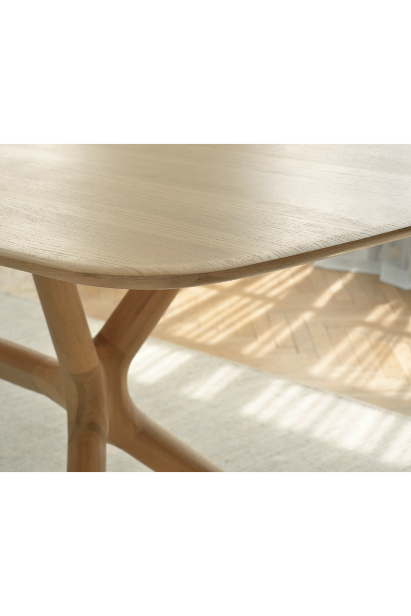 Cross Leg Oak Dining Table | Ethnicraft Oak | Oroatrade.com