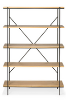 Solid Oak 5-Layer Bookcase | Ethnicraft Rise | OROA TRADE