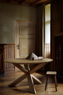 Round Oak Dining Table | Ethnicraft Circle | OROA TRADE