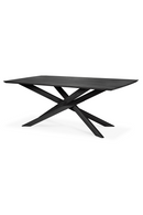 Rectangular Black Oak Dining Table | Ethnicraft Mikado | Oroatrade.com