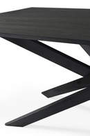 Rectangular Black Oak Dining Table | Ethnicraft Mikado | Oroatrade.com