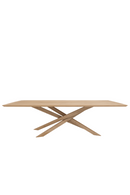 Rectangular Oak Dining Table | Ethnicraft Mikado | Oroatrade.com