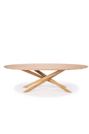 Oval Oak Dining Table | Ethnicraft Mikado | Oroatrade.com