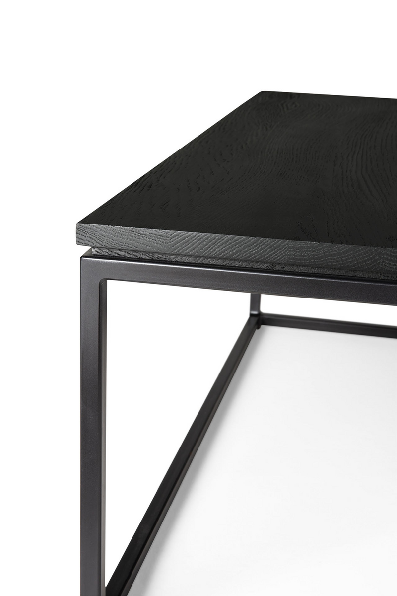 Black Metal Frame Coffee Table | Ethnicraft Thin | Oroatrade.com