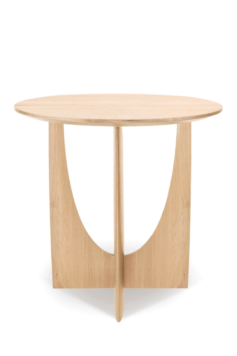Modern Varnished Side Table | Ethnicraft Geometric | Oroatrade.com