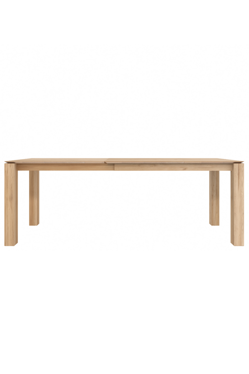 Oiled Oak Extendable Dining Table | Ethnicraft Slice | OROA TRADE