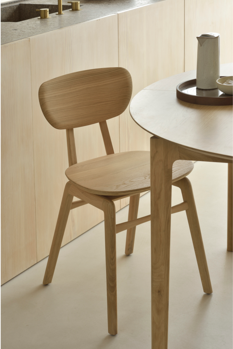 Oak Minimalistic Dining Chair | Ethnicraft Pebble | Oroatrade.com