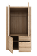 3-Door Oak Wood Wardrobe Cabinet | Ethnicraft Shadow | OROA TRADE