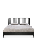 Black Solid Oak Bed | Ethnicraft Spindle | Oroatrade.com