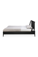 Black Solid Oak Bed | Ethnicraft Spindle | Oroatrade.com