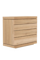 4-Drawer Oiled Oak Dresser | Ethnicraft Burger | OROA TRADE
