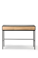 Solid Oak 2-Drawer Desk | Ethnicraft Blackbird | Oroatrade.com