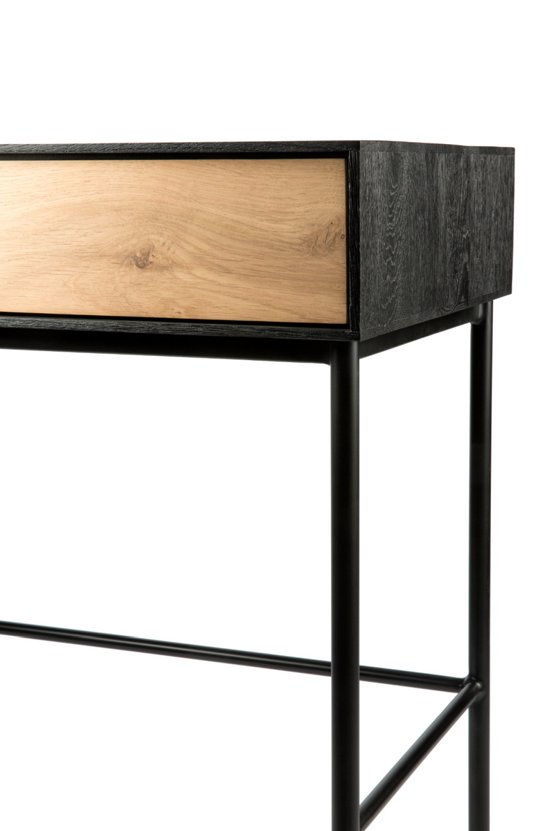 Solid Oak 2-Drawer Desk | Ethnicraft Blackbird | Oroatrade.com