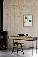 Solid Oak 2-Drawer Desk | Ethnicraft Blackbird | Oroatrade.com