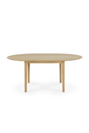 Oak Extendable Round Dining Table | Ethnicraft Bok | Oroatrade.com