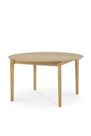 Oak Extendable Round Dining Table | Ethnicraft Bok | Oroatrade.com