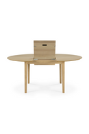 Oak Extendable Round Dining Table | Ethnicraft Bok | Oroatrade.com