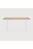 Oak Adjustable Desk L | Ethnicraft Bok | Oroatrade.com