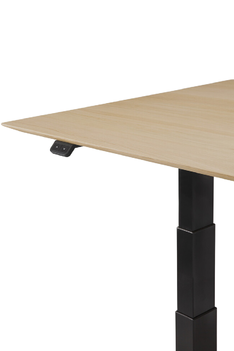 Oak Adjustable Desk L | Ethnicraft Bok | Oroatrade.com