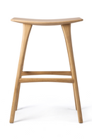Wooden Backless Barstool | Ethnicraft Osso | Oroatrade.com