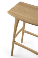 Wooden Backless Barstool | Ethnicraft Osso | Oroatrade.com