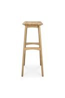 Wooden Backless Barstool | Ethnicraft Osso | Oroatrade.com