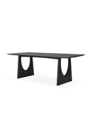 Black Oak Modern Dining Table | Ethnicraft Geometric | Oroatrade.com