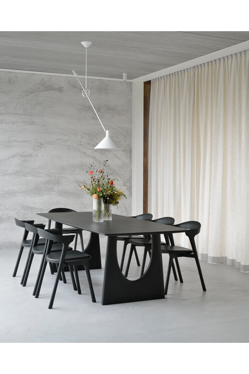 Black Oak Modern Dining Table | Ethnicraft Geometric | Oroatrade.com