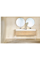 Oak Round Wall Mirror | Ethnicraft Layers | OROA TRADE