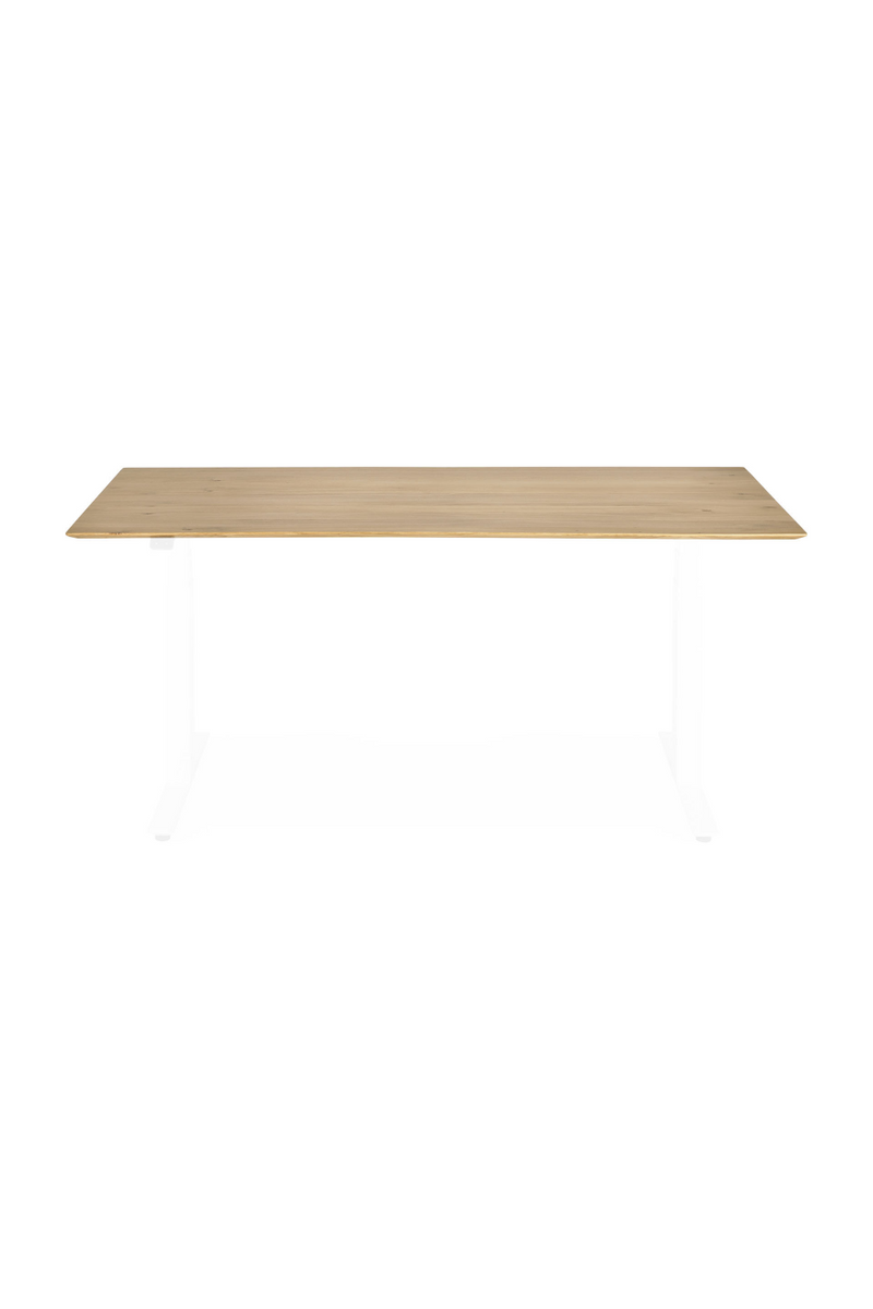 Oak Adjustable Desk L | Ethnicraft Bok | Oroatrade.com