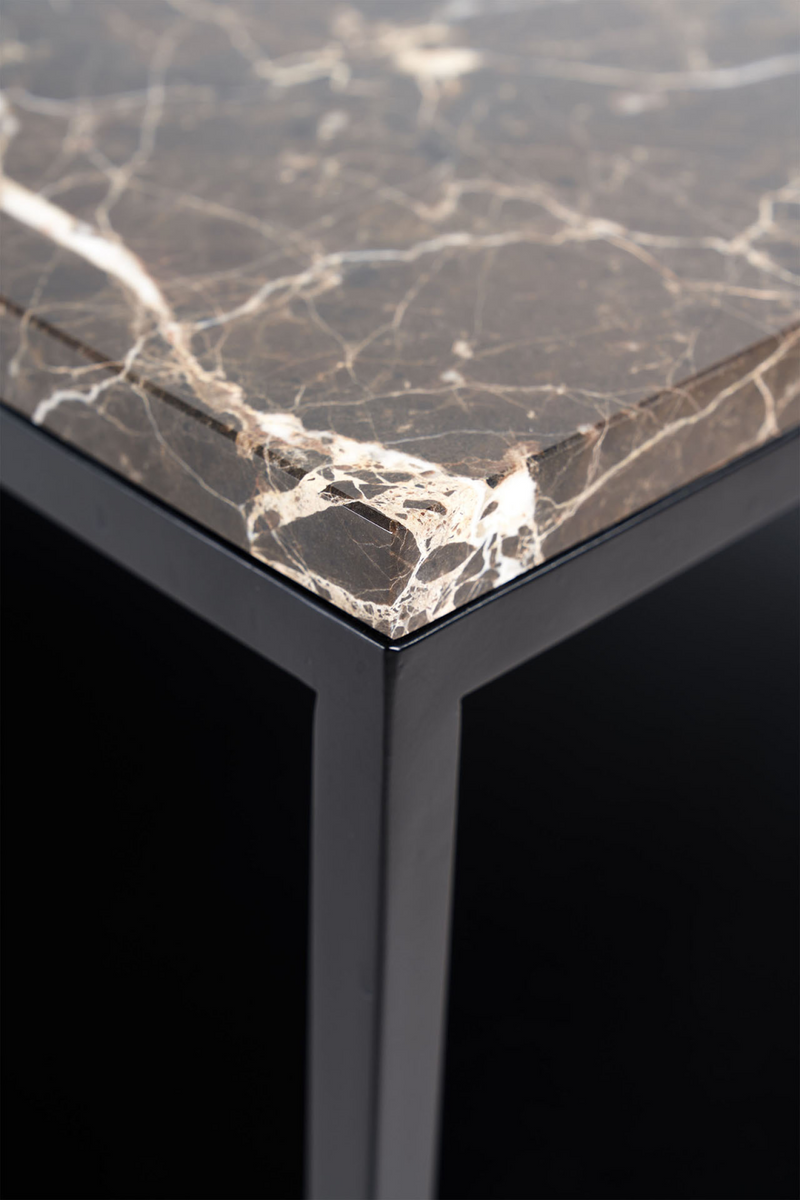 Rectangular Dark Marble Coffee Table | Ethnicraft Stone | Oroatrade.com