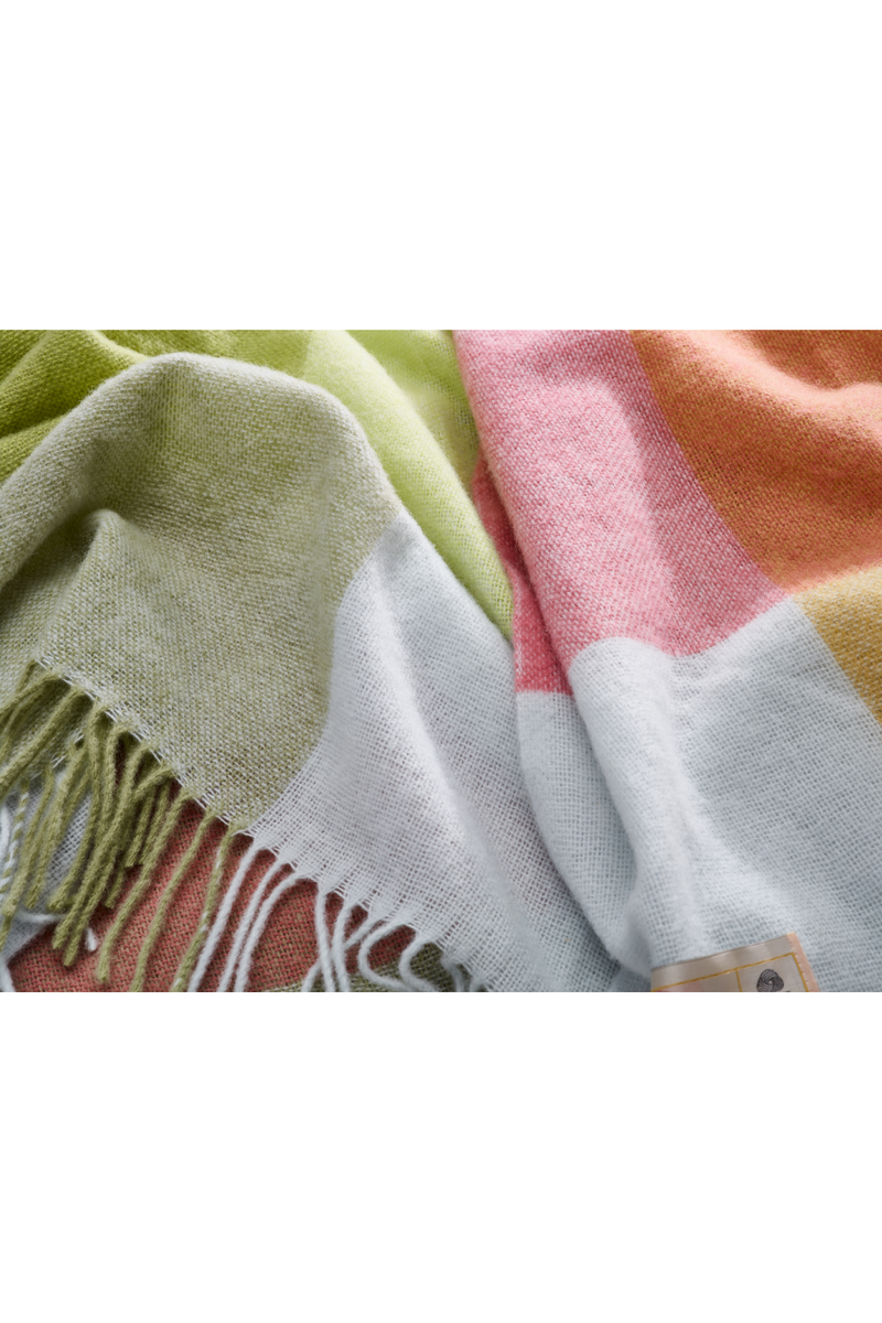 Wool Fringed Blanket | Fatboy Colour Blend | Oroatrade.com