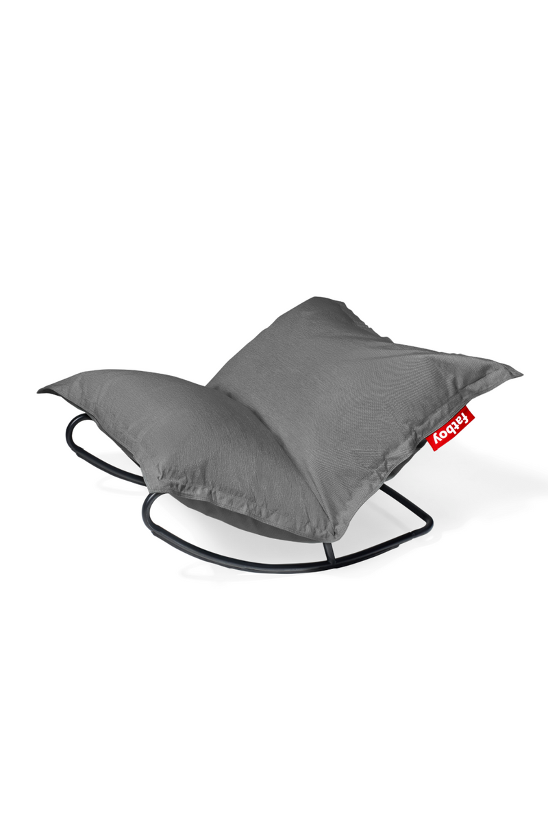 Modern Outdoor Bean Bag With Rocking Chair | Fatboy Original Slim + Rock 'n Roll | Oroatrade.com