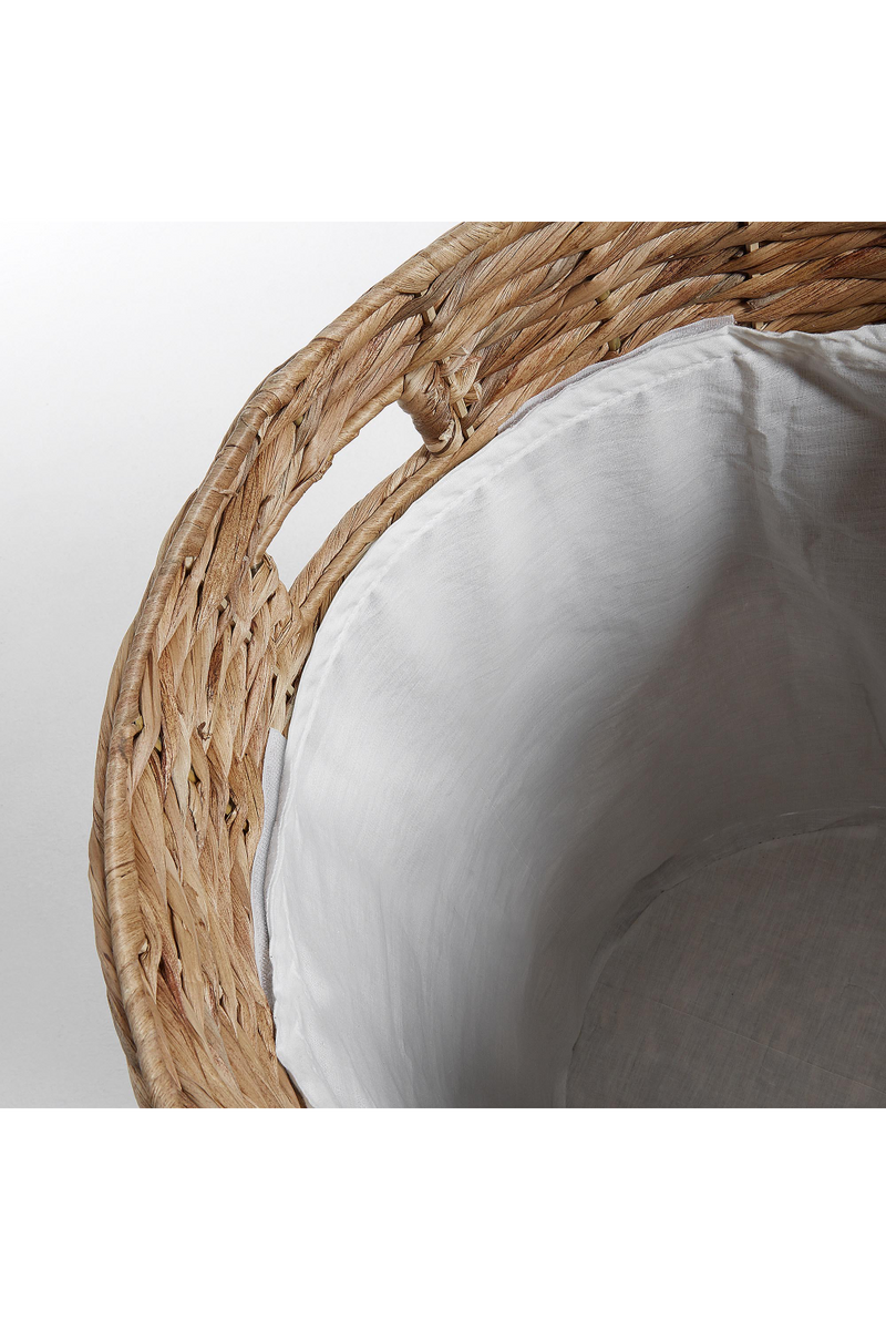 White Woven Laundry Basket Set | La Forma Mast  | Woodfurniture.com