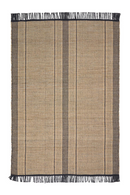 Black Brown Fringed Rug 5' x 7'5'' | La Forma Brunilda | Oroatrade.com