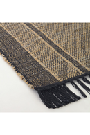 Black Brown Fringed Rug 5' x 7'5'' | La Forma Brunilda | Oroatrade.com