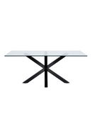 Black Legged Glass Dining Table | La Forma Argo | Oroatrade.com