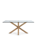Tempered Glass Dining Table | La Forma Argo | Oroatrade.com
