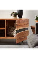 Acacia Wood TV Cabinet | La Forma Uxia | Woodfurniture.com