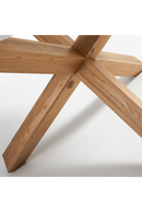 White Round Mikado Leg Dining Table | La Forma Lotus | Oroatrade.com