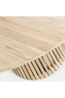 Round Teak Wood Pedestal Dining Table L | La Forma Jeanette | Oroatrade.com